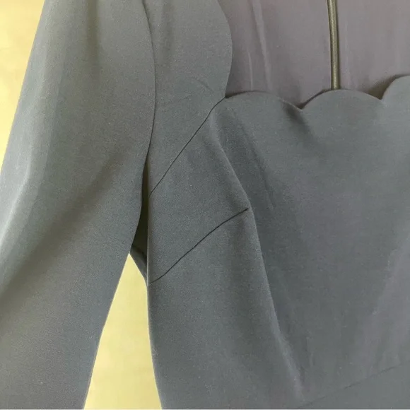 Kate Spade New York Women’s Scallop Neck Long Sleeve‎ Dress Blue Size L - Picture 9 of 13